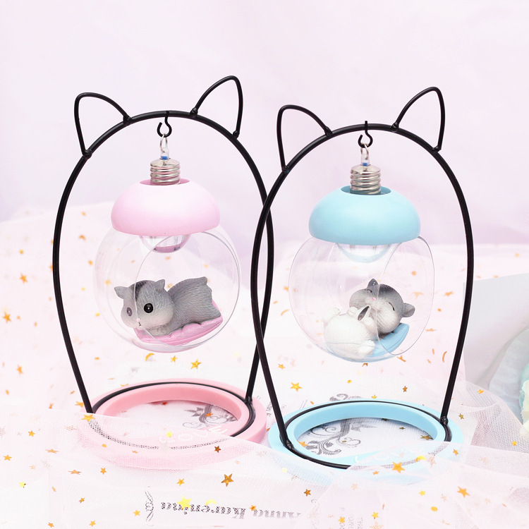animal Hamsters Doll Cradle Night light lovely the republic of korea birthday gift resin Decoration Arts and Crafts ornamentin the Festive supplies/Gift , Light , Creative/Design lights category - from Buy2taobao.com to provide professional Taobao agent buy service