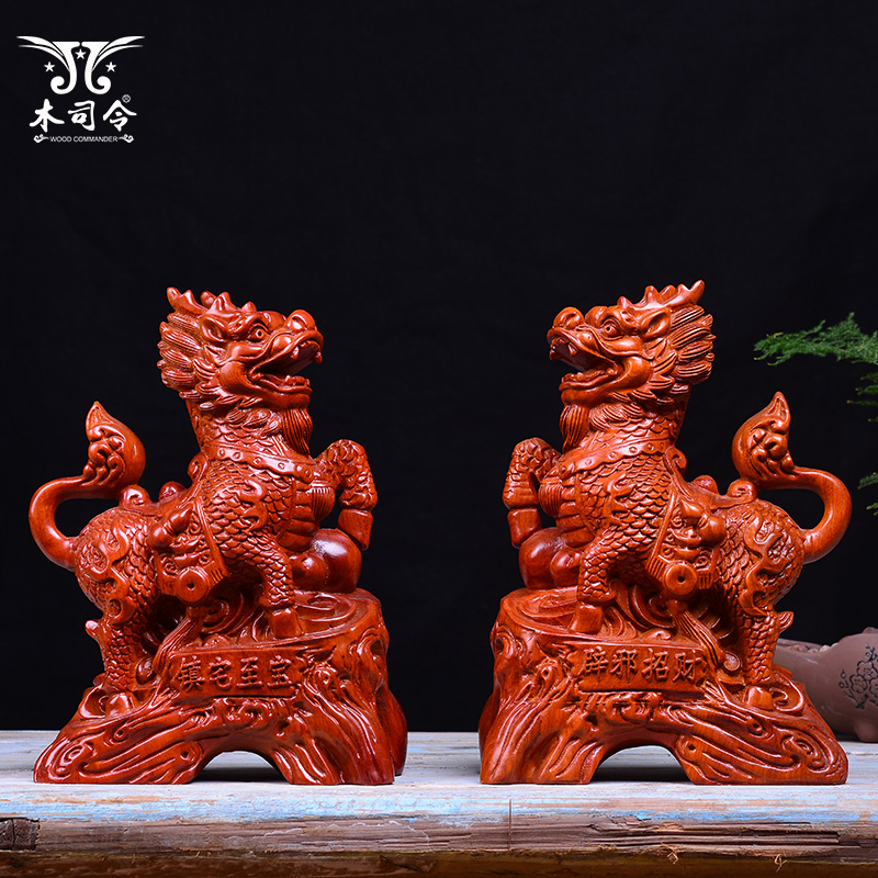 Wood carving brave troops Decoration a pair Home Furnishing decorate Office The opening gift Rosewood solid wood Rosewood Arts and Craftsin the Home accessories , Carving , Woodcarving category - from Buy2taobao.com to provide professional Taobao agent buy service