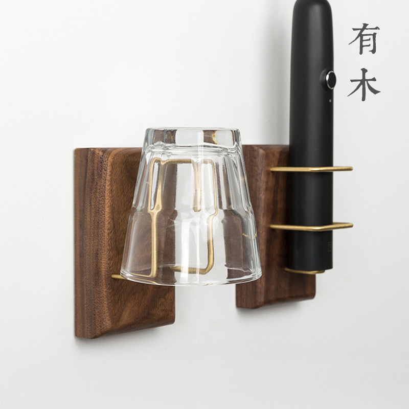 有木实木牙刷架免打孔卫生间创意牙膏收纳盒牙杯架壁挂电动牙刷|ruв категории семья/личные чистящие средства, ванная приборов/принадлежности для ванной, держатель щетки/зуб сиденья - от Buy2taobao.com для оказания профессиональной услуги покупки агента Taobao