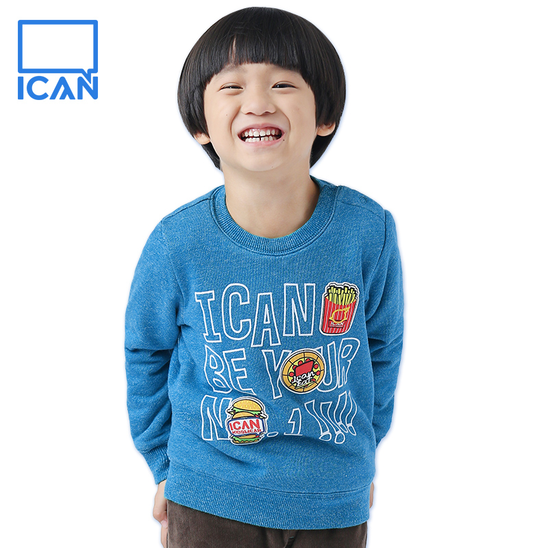 ICAN 冬季男童新款卫衣卡通加绒加厚保暖打底衫中小童上衣推荐冬|ruв категории Детская одежда, свитер/свитер - от Buy2taobao.com для оказания профессиональной услуги покупки агента Taobao