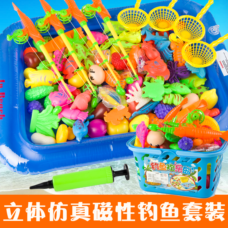 children Fishing toys suit magnetic kitten Fishing rods Fishing pond boy girl Bathing Parenting Toys giftin the Toy/Childs/Puzzle/Building block/Model , Beads/Jigsaw/Pair/Disassembly/Beat Toy , Fishing Toys category - from Buy2taobao.com to provide professional Taobao agent buy service