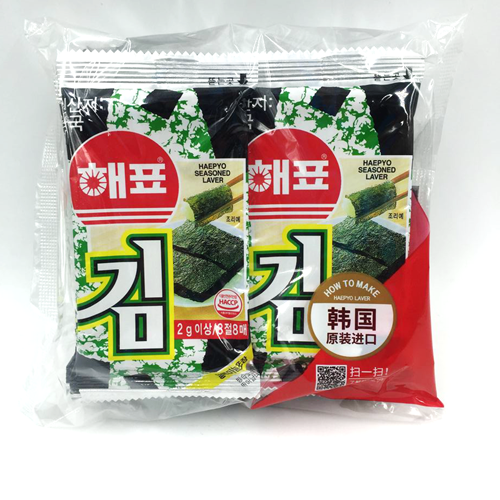 海牌海苔2g*8袋 即食原味海苔 休闲零食品16g在类目 零食/坚果/特产, 鱿鱼丝/鱼干/海味即食, 海苔系列中 - 来自Buy2taobao.com提供专业的淘宝代购服务