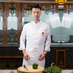 中国烹饪大师 酒店厨师工作服.