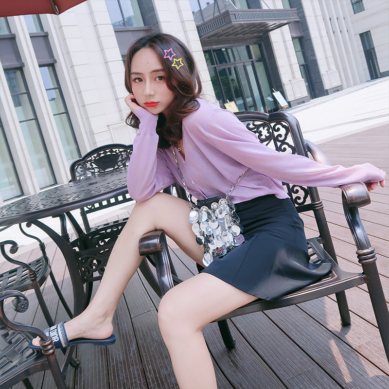 F.lilith Little Borneol Sunscreen skirt Outside the ride pinkycolor Sunscreen 2019 The new networkin the Women's clothing/Boutique , Wool sweater category - from Buy2taobao.com to provide professional Taobao agent buy service