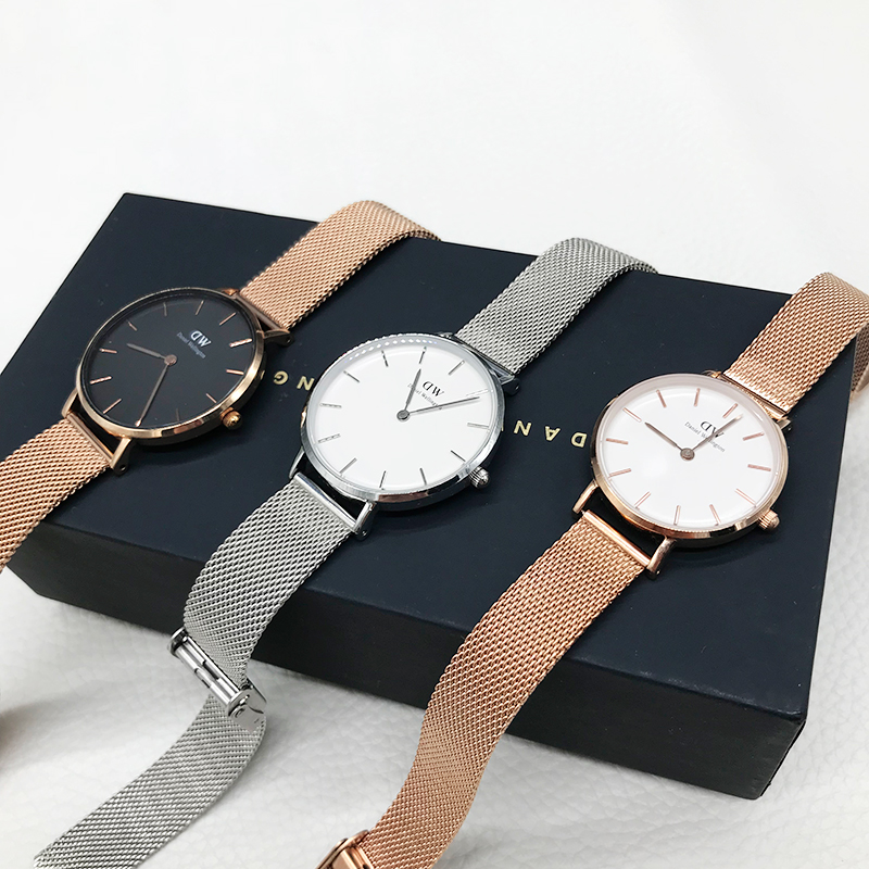 Hong Kong Special shop DW Rose Gold watch Daniel Wellington Ladies watch 28mm Silver Blackin the Wristwatch , Watch Europe category - from Buy2taobao.com to provide professional Taobao agent buy service