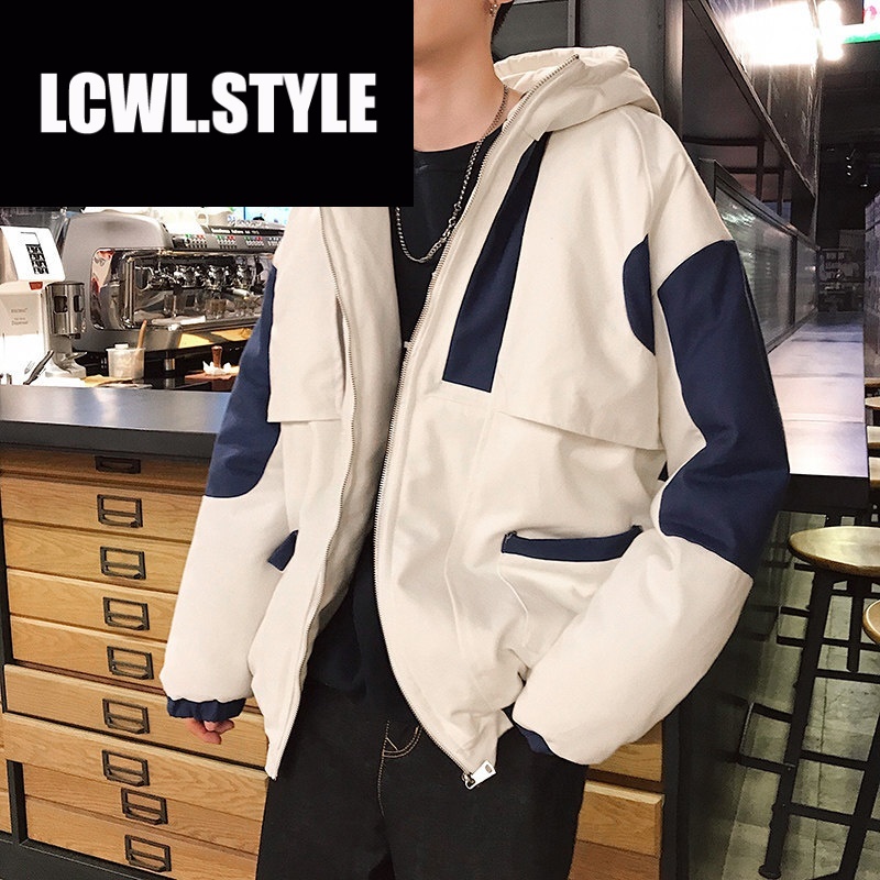 LCWL.STYLE man Spring coat Cotton 2019 new pattern cotton-padded jacket Hooded cotton-padded clothes Korean Edition Trend studentin the Men's clothing, Cotton category - from Buy2taobao.com to provide professional Taobao agent buy service