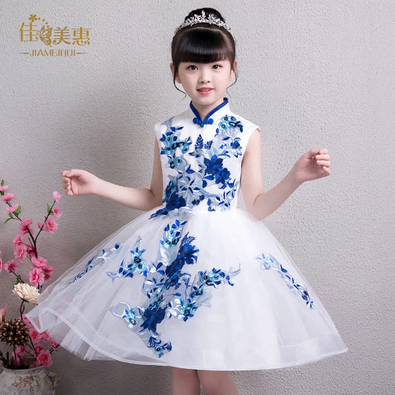 女童旗袍中国风新款秋装儿童中式汉服唐装古筝演出服刺绣连衣裙短在类目 童装/婴儿装/亲子装, 儿童旗袍/唐装/民族服装, 旗袍中 - 来自Buy2taobao.com提供专业的淘宝代购服务
