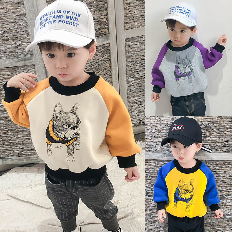 宝宝卫衣2019初春装新款童装加绒保暖上衣男婴儿洋气衣服儿童潮衣在类目 童装/婴儿装/亲子装, 卫衣/绒衫中 - 来自Buy2taobao.com提供专业的淘宝代购服务