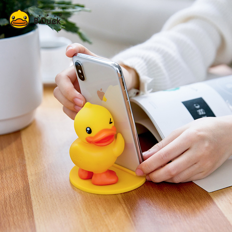 B.Duck小黄鸭懒人创意手机支架动漫周边公仔桌面支架可爱手机座|ruв категории Цифровые аксессуары, аксессуары для мобильных телефонов, телефон скобка/мобильный телефон сиденья - от Buy2taobao.com для оказания профессиональной услуги покупки агента Taobao
