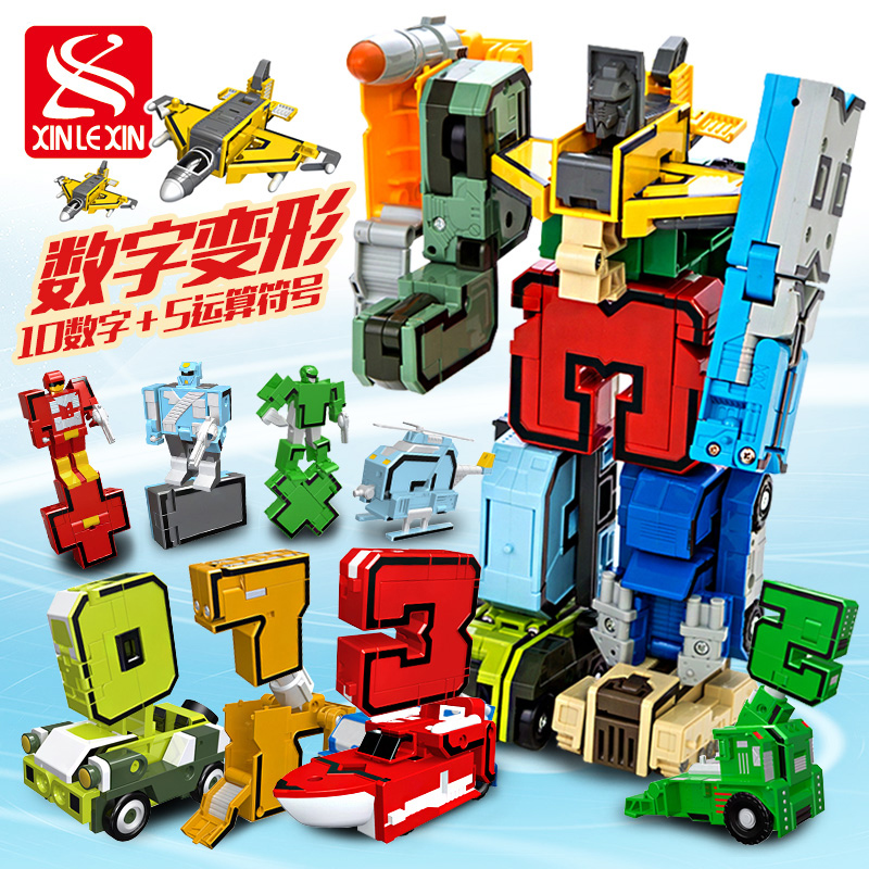 New music new number Transformers Fit Puzzle robot 3-6-10 boy Transfiguration children gift Toysin the Toy/Childs/Puzzle/Building block/Model , Other Toys category - from Buy2taobao.com to provide professional Taobao agent buy service
