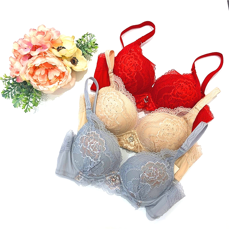 Oudifen OB8105 Lace 3D Water bag breathable cotton 3/4 Cup Breast thickening Gather lady Bras Underwearin the Lingerie/Men's underwear/Tracksuit , Bra category - from Buy2taobao.com to provide professional Taobao agent buy service