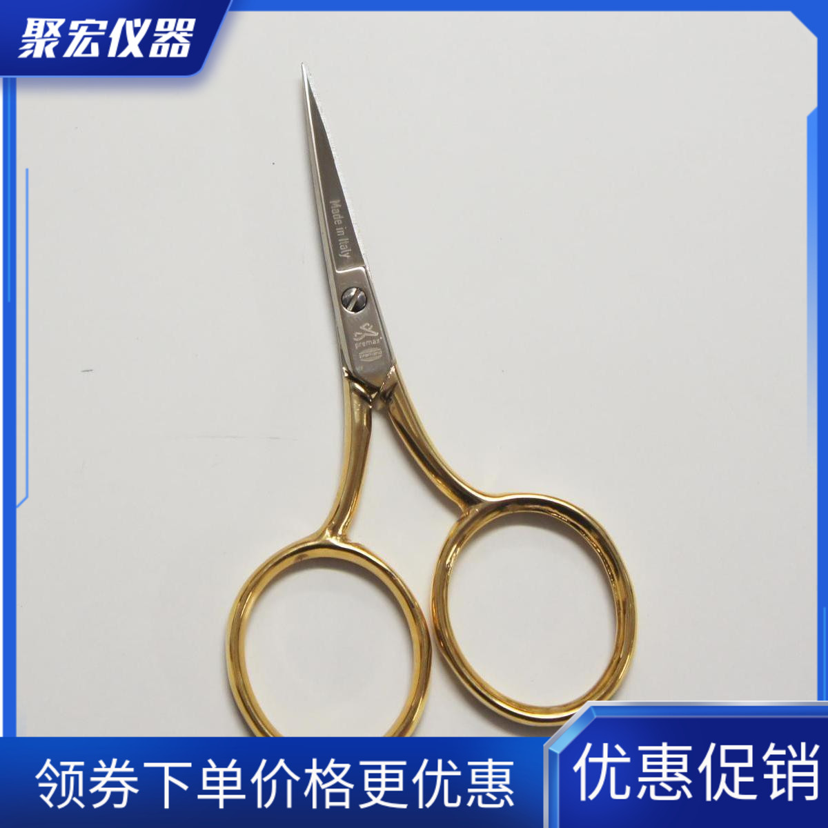 Italy premax 3.5 inch 9cm24k Gold-plated Embroidery scissors V11130312Din the Home Fabric , Sew DIY Material,Tools and finished products , Scissors category - from Buy2taobao.com to provide professional Taobao agent buy service