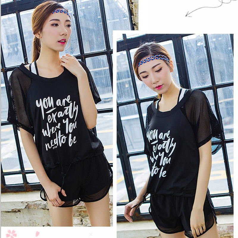 run motion Fitness wear Three Quick drying Easy Short sleeved beginner the republic of korea Style Yoga suit shortsin the Sports/Yoga/Fitness/Fans supplies , Yoga , Yoga clothes category - from Buy2taobao.com to provide professional Taobao agent buy service