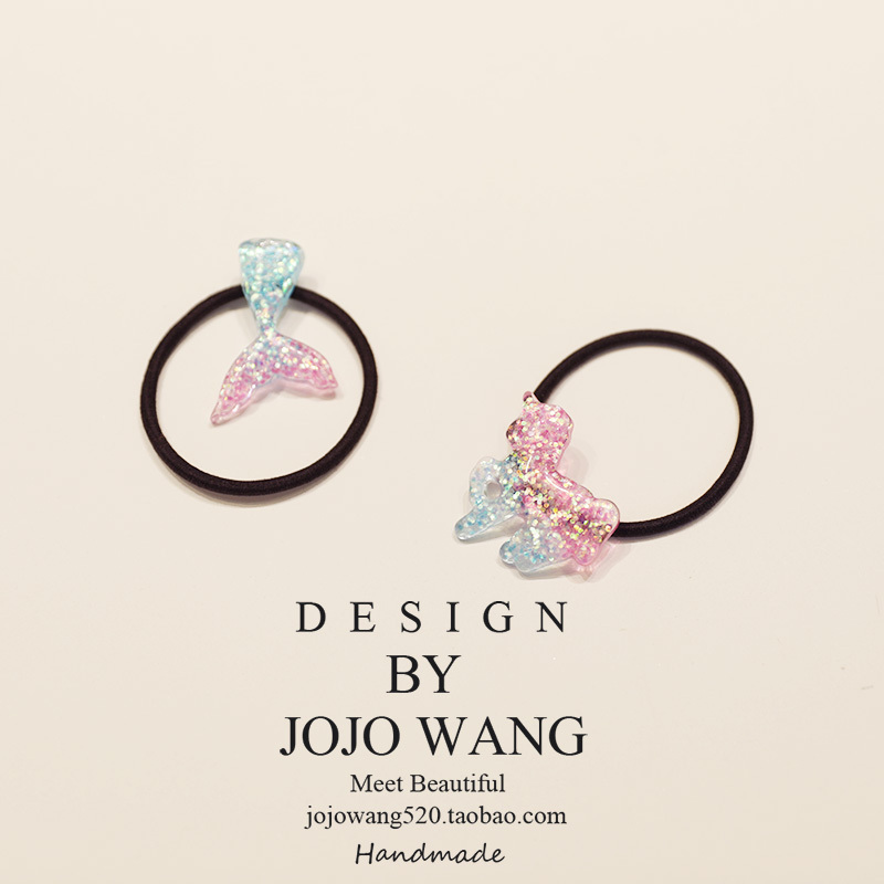 mermaid unicorn rubber string Headdress Hairdressing Hair rope the republic of korea Simplicity solar system Hairpin Leather sheath Toushengin the Accessories/Fashion Jewelry, Hair Accessories category - from Buy2taobao.com to provide professional Taobao agent buy service