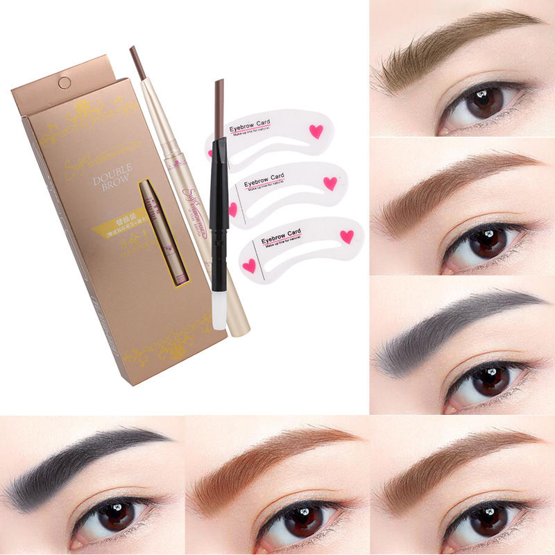Beauty Makeup Eyebrow Pencil Triple automatic rotate Double head Eyebrow pencil replace Refill Thrushin the Makeup/Perfume/Beauty tools , Other make-up  category - from Buy2taobao.com to provide professional Taobao agent buy service
