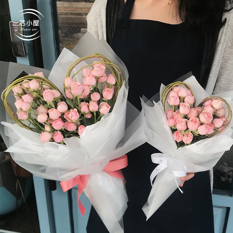 粉色心形龙柳爱心环 花束造型树枝鲜花插花装饰手捧树枝花艺|ruв категории доставка цветов/цветок моделирования/растения садоводства, Diy моделирования цветы материалов, производство материалов (новый), другие - от Buy2taobao.com для оказания профессиональной услуги покупки агента Taobao