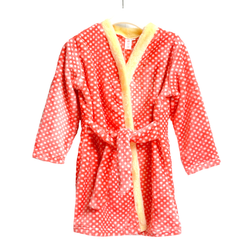 2018 Autumn and winter Children's nightgown Flannel Bathrobe girl baby robe Chinese child pajamas Coral Parentingin the Children/Baby/Family fitted , Children tracksuit , Home gowns/Nightwear category - from Buy2taobao.com to provide professional Taobao agent buy service