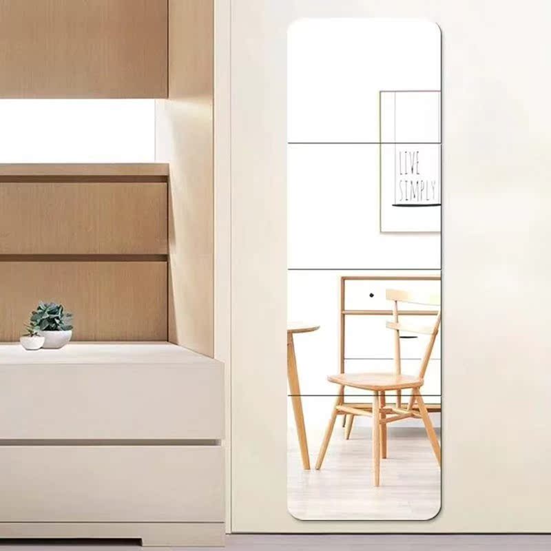 bedroom whole body Mirror wardrobe Stick Wall hanging mirror Dressing Mirror household student dormitory to ground Mirror stickersin the Residential furniture , Mirrors , Mirror category - from Buy2taobao.com to provide professional Taobao agent buy service
