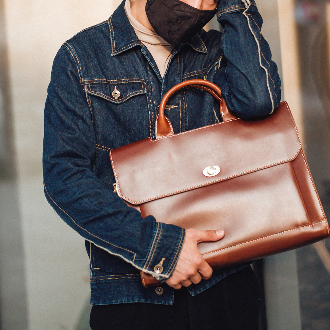 Reminiscence manual literature Men's bag Top layer leather man Retro Portable computer bag Cross section CRAZY HORSE Men briefcasein the Leather/Lady bags/Men's bag, Men's bags category - from Buy2taobao.com to provide professional Taobao agent buy service