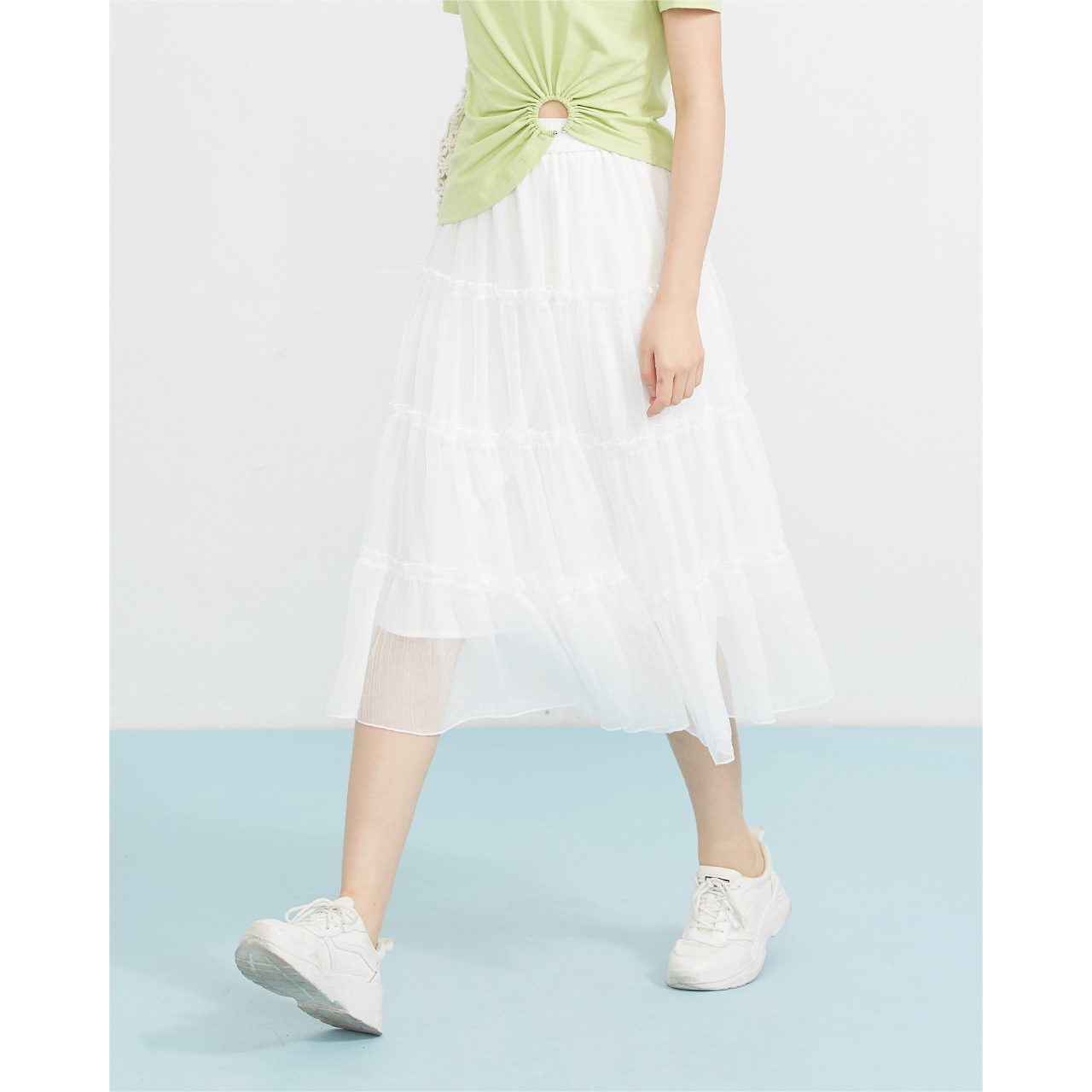 IEF/ AES clothes 2019 summer new pattern Korean Edition Paige Show thin Mid length version skirt 0428X-B1937-in the Women's clothing/Boutique , Skirts category - from Buy2taobao.com to provide professional Taobao agent buy service