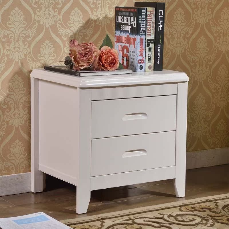 bedroom Simplicity modern European style solid wood Rubber wood Ready Log Walnut Bedside Storage Lockersin the Residential furniture , Cabinet , Bedside cabinet category - from Buy2taobao.com to provide professional Taobao agent buy service