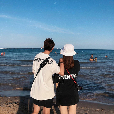 FOG反光ESSENTIALS潮流情侣装FEAR OF GOD高街潮牌短袖男T恤过验