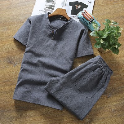 summer Popular Adult Men's Cool off Short sleeved Pleasantly cool Flax Deep color Adult clothes 25-30-35 yearin the Men's clothing, T-shirt category - from Buy2taobao.com to provide professional Taobao agent buy service