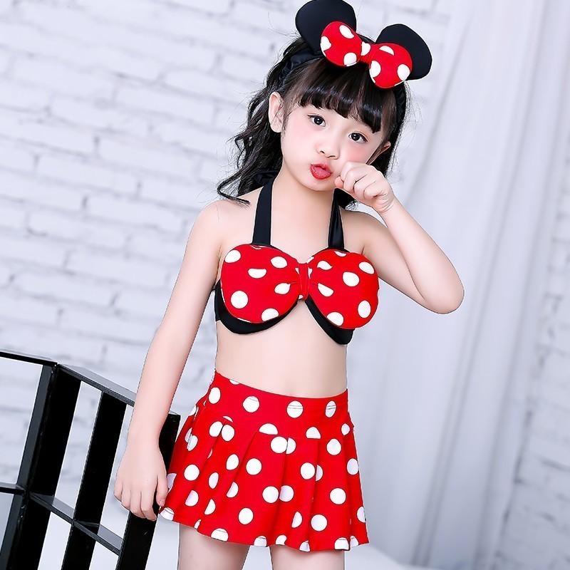 兒童泳衣女孩分體裙式可愛紅色嬰幼兒寶寶比基尼走秀表演學生泳裝在類目 運動/瑜伽/健身/球迷用品, 游泳, 兒童泳衣/褲中 - 來自Buy2taobao.com提供專業的淘寶代購服務