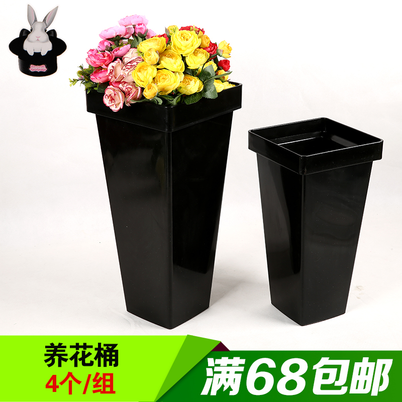 new pattern high-grade square black Plastic Gardening Florist Bouquet of flowers flower enlarge thickening Floral barrelin the Home accessories , Vase/Flower/Artificial flowers/Imitation jewelry , Flower/Vase , Flower barrels category - from Buy2taobao.com to provide professional Taobao agent buy service