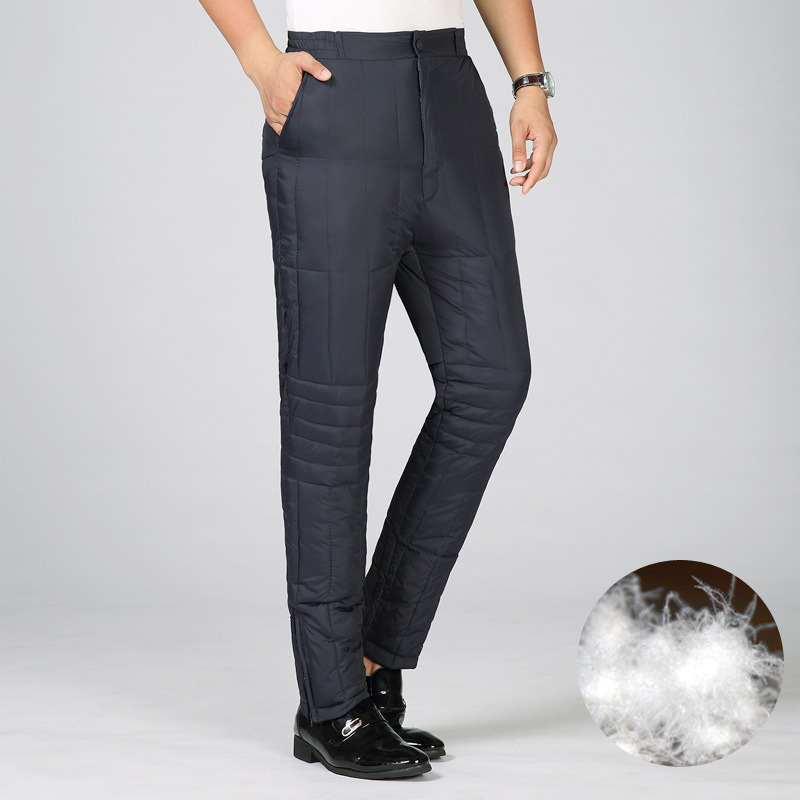 2018 winter Middle and old age Down pants Men's Paige Warm pants dad trousers Large thickening cotton-padded trousersin the Men's clothing, Down pants category - from Buy2taobao.com to provide professional Taobao agent buy service