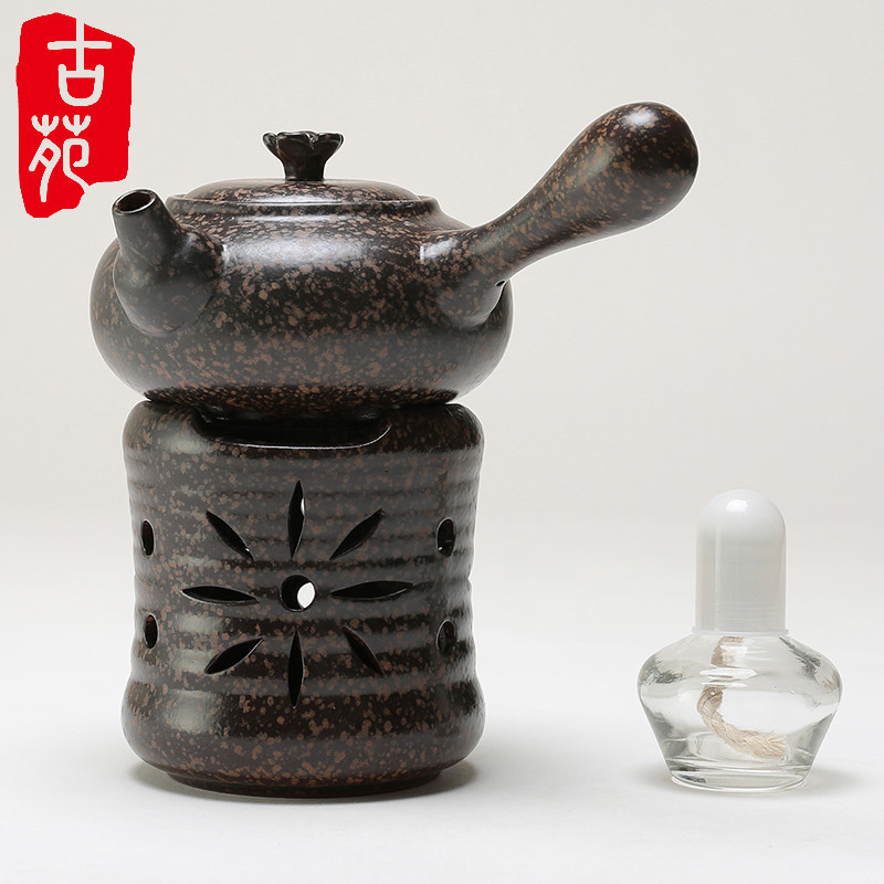粗陶日式窑变陶瓷紫砂酒精灯茶炉侧把壶温茶器 煮茶炉套装茶具在类目 餐饮具, 茶具, 整套茶具中 - 来自Buy2taobao.com提供专业的淘宝代购服务