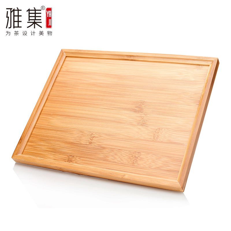 雅集简雅茶托盘茶盘竹制托盘花草茶具配件功夫茶道零配件方形杯托|ruв категории посуда, чайный сервиз, чайный поднос - от Buy2taobao.com для оказания профессиональной услуги покупки агента Taobao