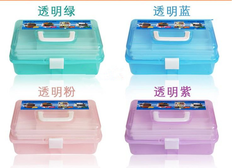 透明塑料三层折叠 工具箱 13寸多功能 收纳箱 美术工具盒 药品箱在类目 收纳整理, 家庭收纳用具, 储物箱, 收纳箱中 - 来自Buy2taobao.com提供专业的淘宝代购服务