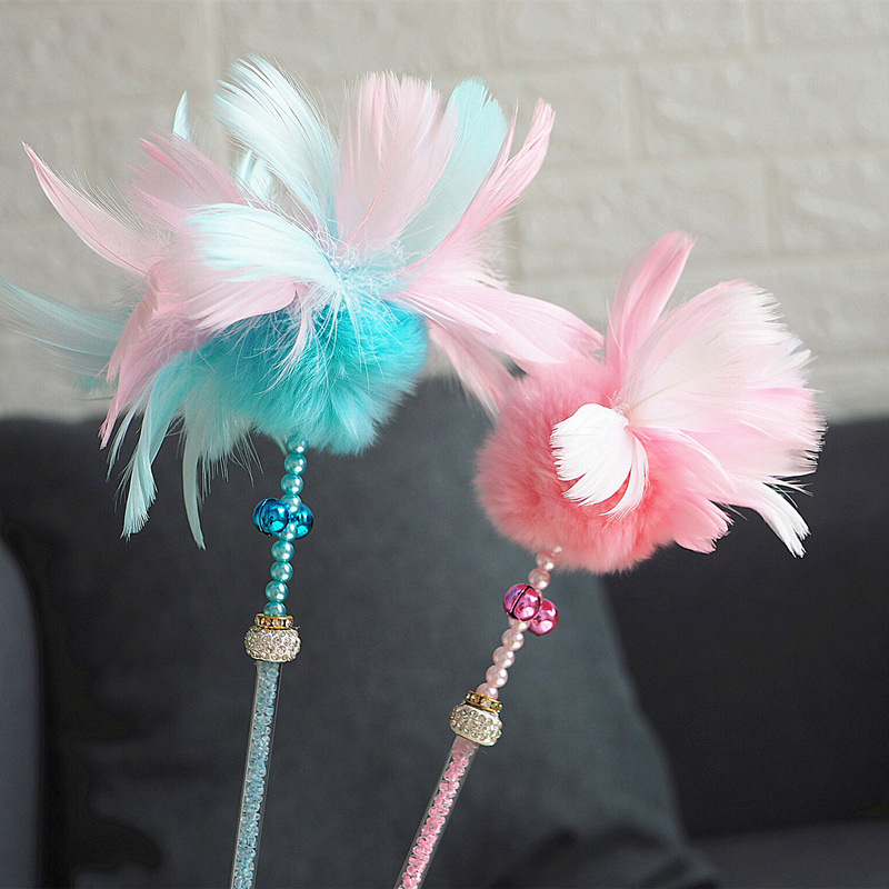 Carls抖音同款仙女逗猫棒羽毛流苏长杆耐咬猫咪玩具用品逗猫神器|ruв категории животное/Животное питание и принадлежностей, кошка/собака игрушка, дразнить кошка стержень - от Buy2taobao.com для оказания профессиональной услуги покупки агента Taobao