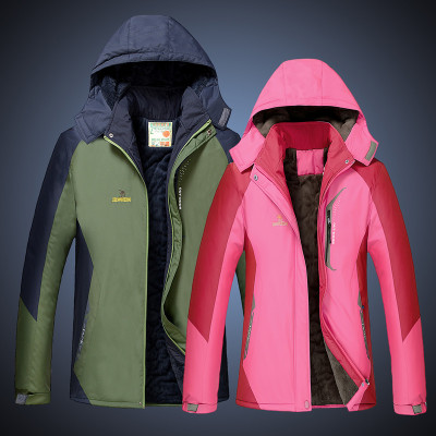 冬装登山服冲锋棉衣男外套男装棉服中年加绒加