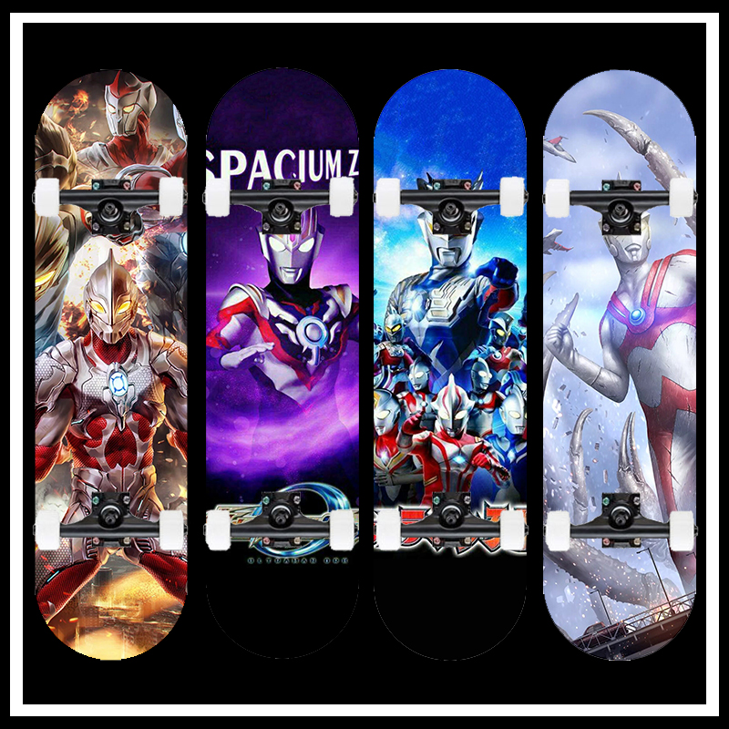 Ultraman Skate Teenagers Skate children Noctilucent The four round Scooter Novice beginner Skatein the Toy/Childs/Puzzle/Building block/Model , Childs/Children skating , Scooter category - from Buy2taobao.com to provide professional Taobao agent buy service