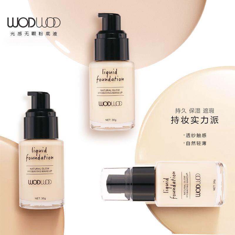 优质粉底液WODWOD光感无瑕粉底液 美妆保湿遮瑕提亮肤色粉底霜30g|msdalam kategori Alat solek/minyak wangi/kecantikan, Makeup/krim - dari Buy2taobao.com untuk memberikan perkhidmatan ejen Taobao profesional membeli