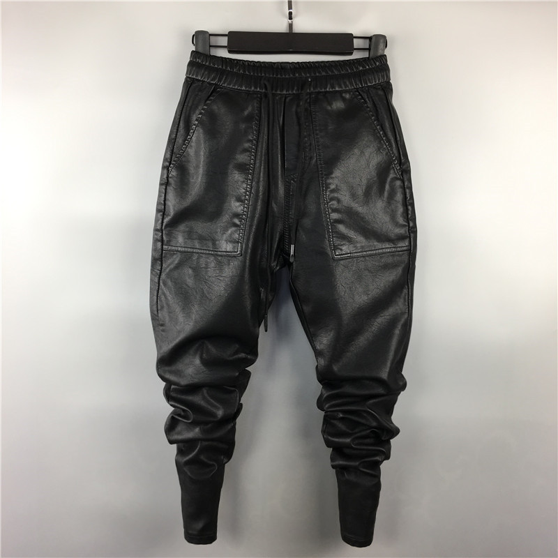 Sociology Guy Leather pants Fast Sensation Same item man Autumn and winter Self cultivation Feet Imitation leather PU Casual pants Metrosexual Leather pantsin the Men's clothing, Lederhosen category - from Buy2taobao.com to provide professional Taobao agent buy service