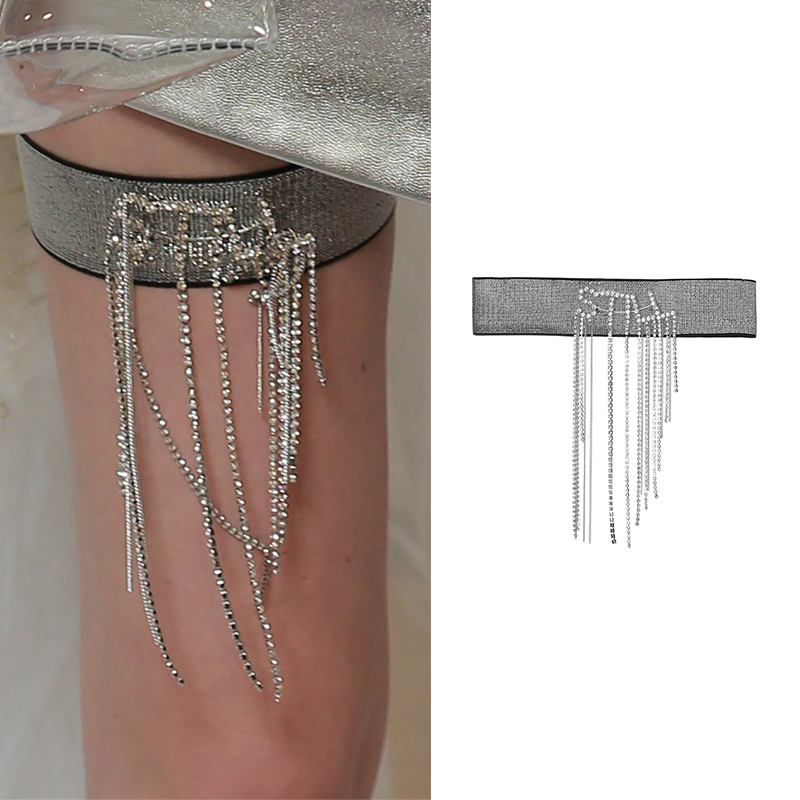 still still studio designer 2018 New winter STILL LOGO Light drill tassels thighin the Accessories/Fashion Jewelry, Anklets category - from Buy2taobao.com to provide professional Taobao agent buy service