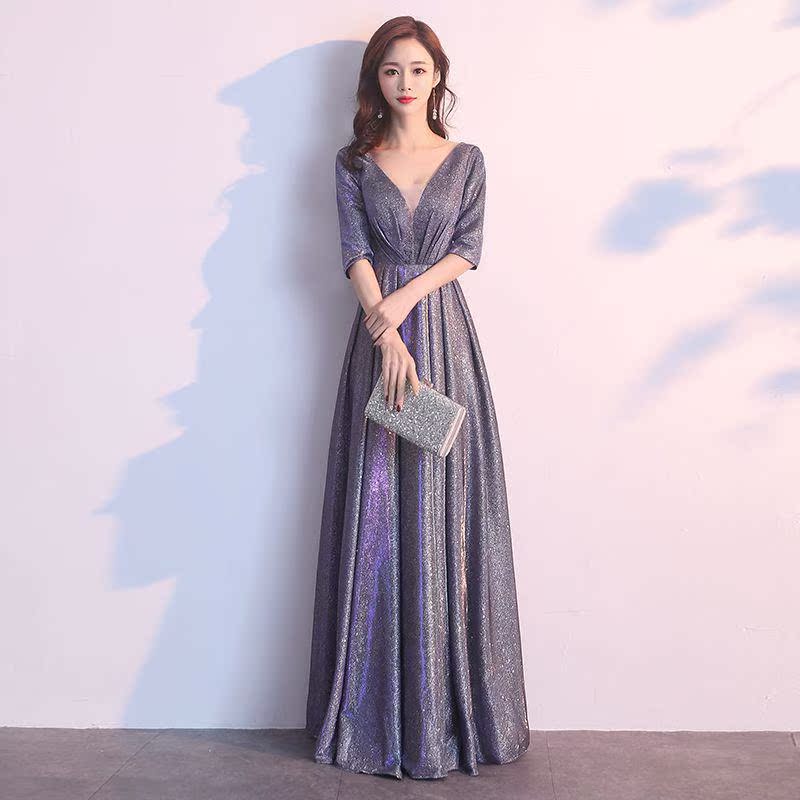 礼服女宴会名媛双肩中长款遮肚银白色文艺诗朗诵学院风春款修身在类目 女装/女士精品, 婚纱/旗袍/礼服, 礼服/晚装中 - 来自Buy2taobao.com提供专业的淘宝代购服务
