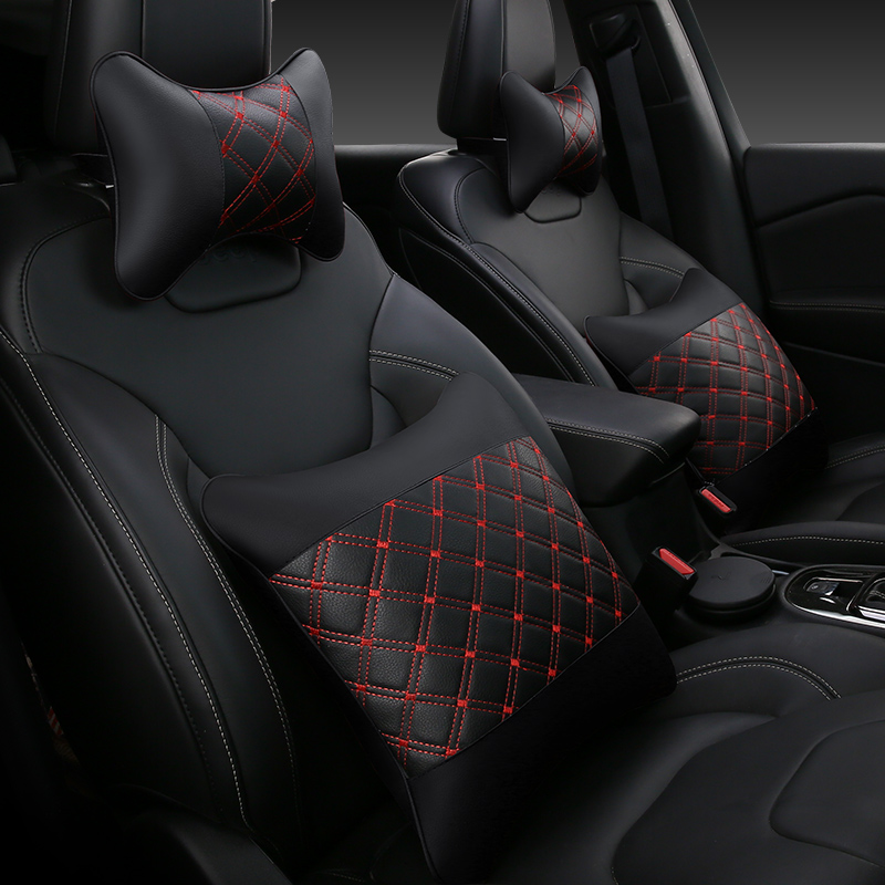 automobile Pillows Pillow a pair Four piece suit The car backrest automobile pillow Cushion vehicle Car Waist Pillowsin the Home Fabric , Pillow/Pillow category - from Buy2taobao.com to provide professional Taobao agent buy service