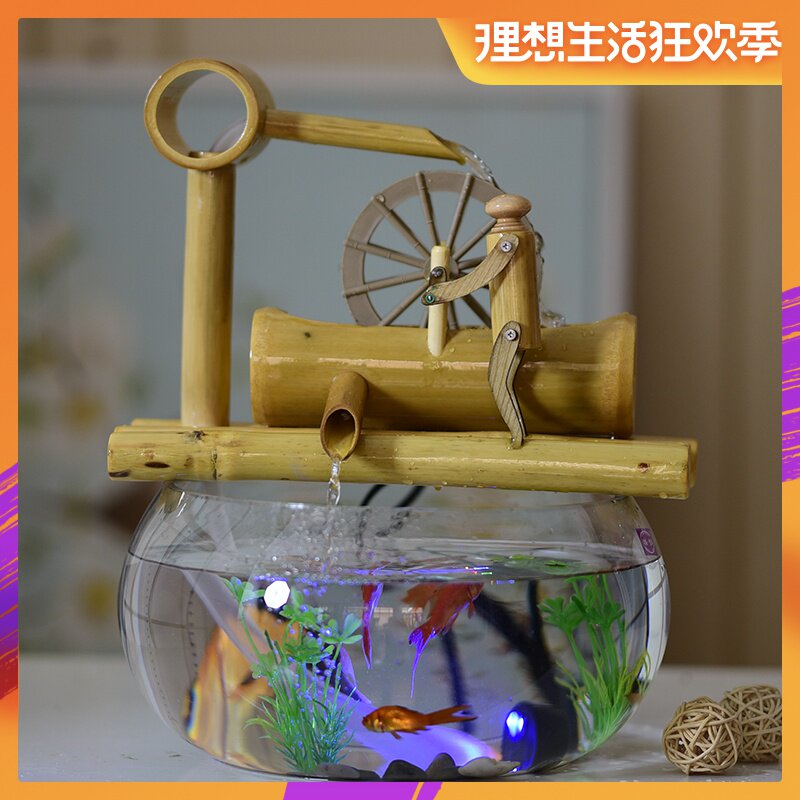 鱼缸客厅小型桌面迷你创意桌面喷泉流水摆件办公室水景家居装饰品|ruв категории Домашний быт, украшения - от Buy2taobao.com для оказания профессиональной услуги покупки агента Taobao