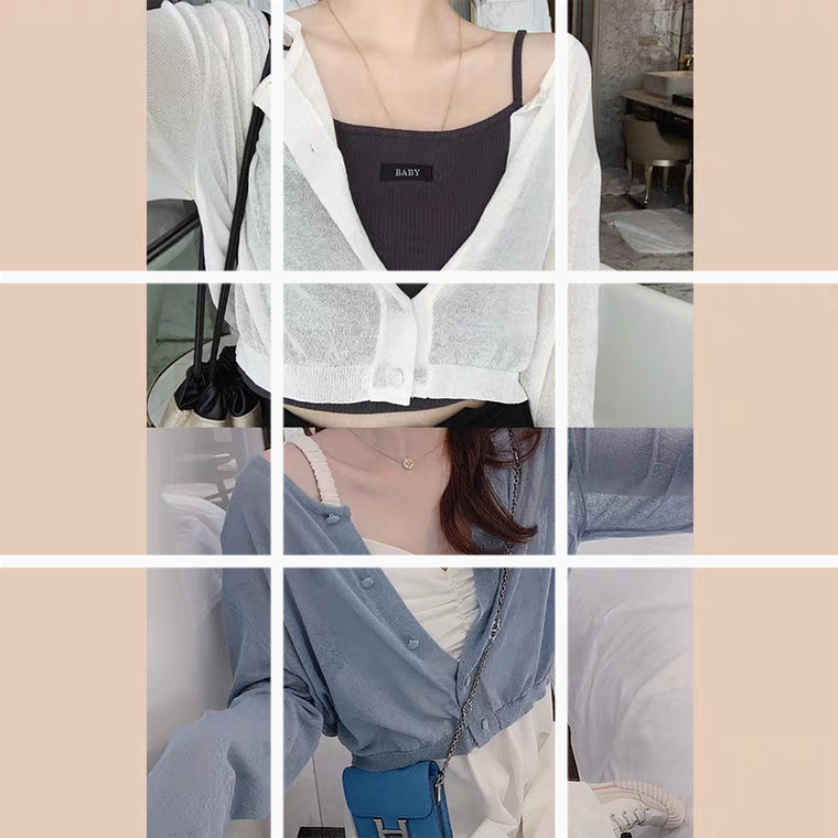 ROUWANBABY The meat. Air-conditioned shirt Cardigan summer Long sleeve Easy Microlens Thin section jacket Sunscreen coatin the Women's clothing/Boutique , Wool sweater category - from Buy2taobao.com to provide professional Taobao agent buy service