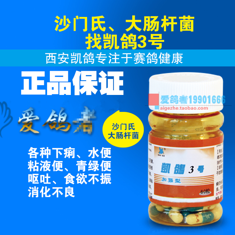 凯鸽鸽药【凯鸽3号】胶囊60粒鸽沙门氏大肠杆菌/凯鸽三号白痢绿便|msdalam kategori haiwan peliharaan/makanan haiwan dan bekalan, Burung dan bekalan, Bekalan perubatan - dari Buy2taobao.com untuk memberikan perkhidmatan ejen Taobao profesional membeli
