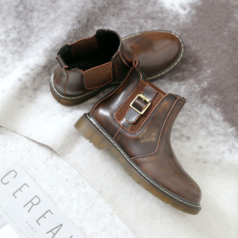 Chelsea Women's Shoes 2019 Spring new pattern Dichotomanthes bottom soft sole ins literature solar system College wind genuine leather Bootiein the Women's Shoes, Boots category - from Buy2taobao.com to provide professional Taobao agent buy service