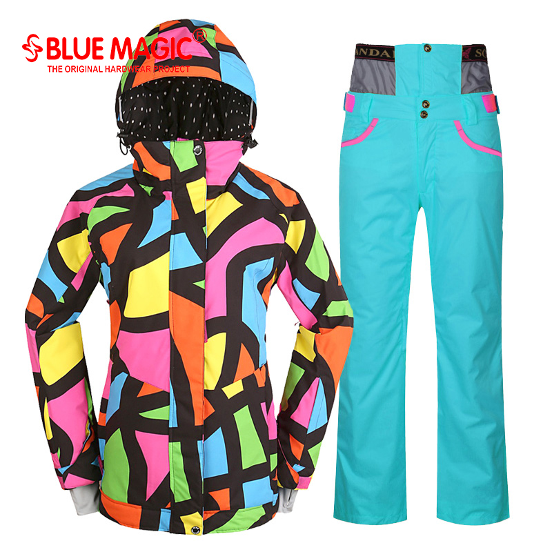 BlueMagic Veneer Ski suits suit keep warm Cotton clip Windbreak waterproof Ski pants outdoors Two piece setin the Outdoor/Mountaineer/Camping/Travel Goods , Outdoor clothing , Ski suits , Ski clothing category - from Buy2taobao.com to provide professional Taobao agent buy service