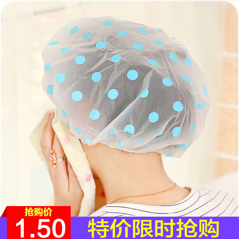 浴帽女款防水洗澡可爱韩国家用厨房防油烟成人长发头套沐浴帽子在类目 家庭/个人清洁工具, 个人洗护清洁用具, 浴帽中 - 来自Buy2taobao.com提供专业的淘宝代购服务