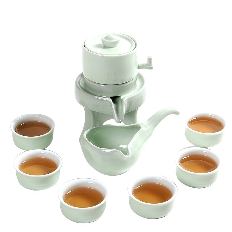青瓷茶具套装家用石磨创意陶瓷茶壶功夫茶杯半全自动泡茶器懒人|ruв категории посуда, чайный сервиз, кунг - Фу, чайный сервиз - от Buy2taobao.com для оказания профессиональной услуги покупки агента Taobao