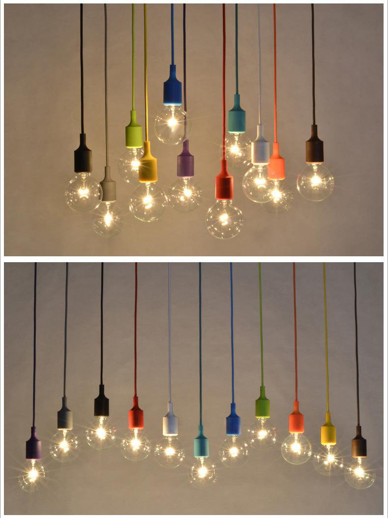 新款硅胶E27灯头吊线复古装饰灯泡多彩色LED灯泡DIY吊灯带线灯座|msdalam kategori keluarga memasang ibu, Lampu & Lighting Fixtures, Aksesori lampu - dari Buy2taobao.com untuk memberikan perkhidmatan ejen Taobao profesional membeli