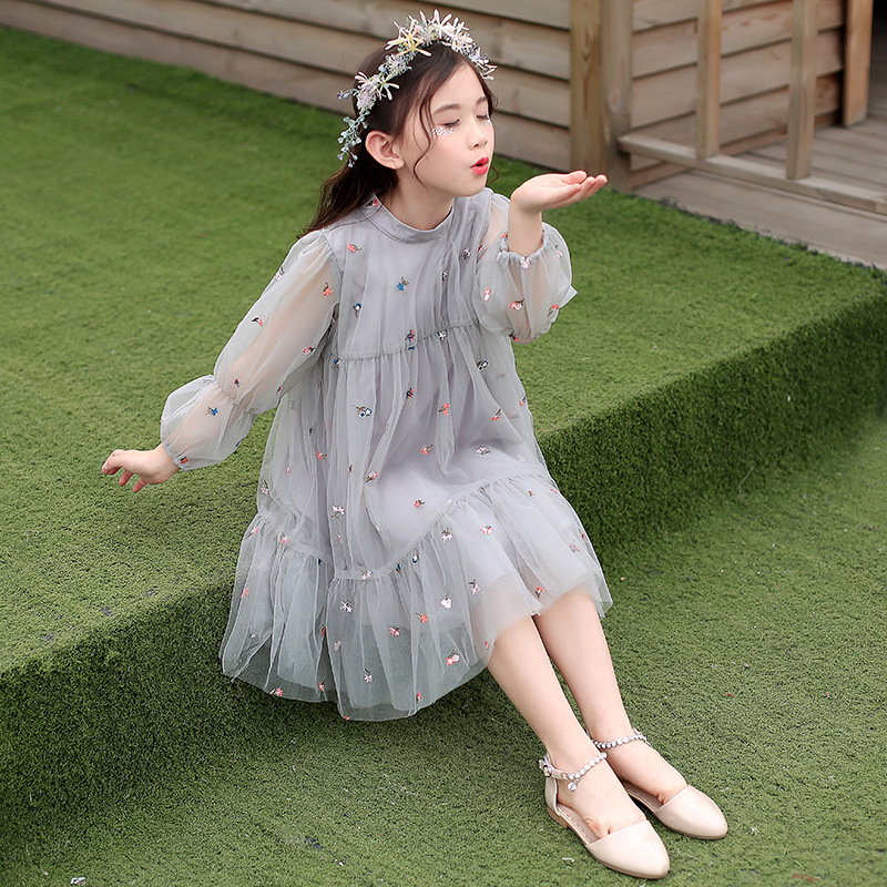 十岁女孩夏装仙女公主裙女童蓬蓬纱超仙生日中大童连衣裙春夏薄款在类目 童装/婴儿装/亲子装, 裙子(新), 连衣裙中 - 来自Buy2taobao.com提供专业的淘宝代购服务